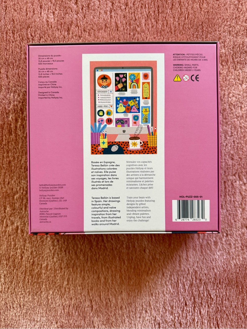 Holiyay 500 Piece Jigsaw Puzzle - Colorful Portfolio - Picture 4 of 4